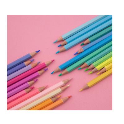 China Gift Pencils Wooden Non-Toxic Colored Lead Painting Pen Students Standard Pencil Set 18 Colors Pencil Set for sale