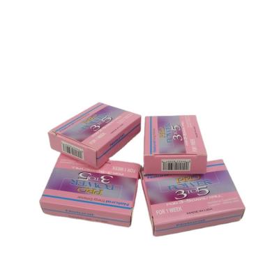 China Recyclable Custom Logo Recycled Cosmetic Contact Lenses Paper Box Pills Shiny Eyelash Makeup Packaging Rectangular Paper Box for sale