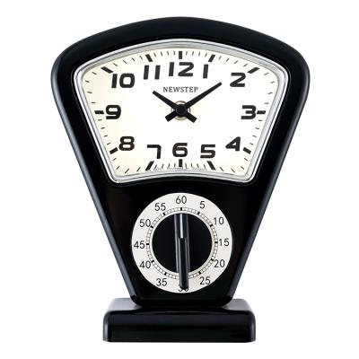 China Hot selling china antique style decor metal desk clock timer kitchen clock quartz table clocks manufacturer for sale