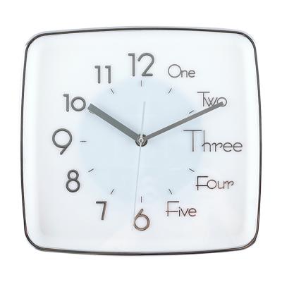 China CREATIVE most popular fashion simple electroplate plastic wall clocks living room plastic wall clock custom design for sale