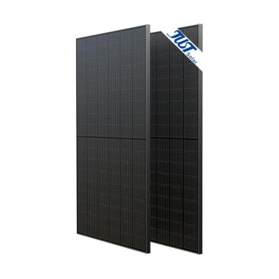 China Factory Price 390W 400W 410W Full Panel PV Solar Panel Mono Industrial Black Module Home PERC Half Cut Cell Solar Storage System for sale