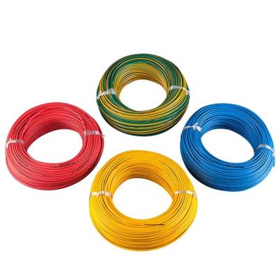 China OFC Underground Single Core Copper Wire Colored PVC Coated Cable BV Height 16mm Electrical Cables For Home Furniture for sale