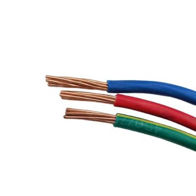 China Wire Size 1.5mm Underground Single Cable Wire Colored PVC Sheath Home Insulated Wire ZR-BV For Home Furniture for sale