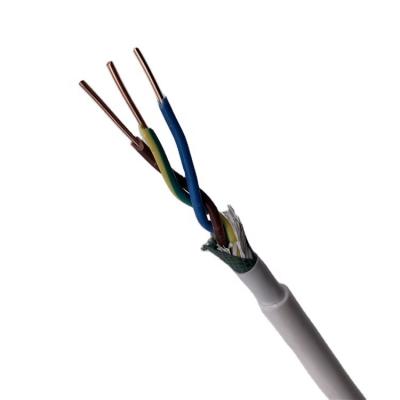 China Hot Sale Underground Hard Copper Wire PVC Insulating Sheath BVV 300/500V 3*1.5mm Copper Wire For Mobile Cable Rating for sale