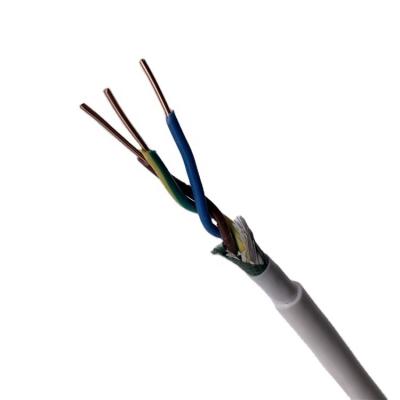 China Underground Hard Copper Wire PVC Sheath Insulating Cable BVV 300/500V Alarm Electrical Cable 3x1.5mm 3 Phase Electrical Cable Price for sale