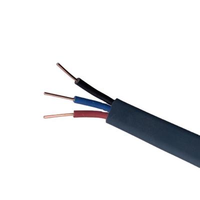 China Underground Flat Wire Size 3/3MM Electrical Cable PVC Sheath Copper Clad Aluminum Wire BVV Insulation For Electronic Equipment for sale