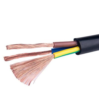 China Underground Flexible Copper Wire Sheath RV Size 0.5mm PVC Insulated Colored PVC Insulated Cable 3 Core Electrical Wires Price For Engineering Project for sale