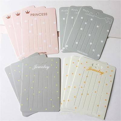 China 2022 paper fast deliver custom cheap price logo printing hair clip hair pin display card for hair bows for sale