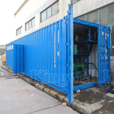 China Containerized 40ft Hotels 20ft Block Ice Machine With Cold Room for sale