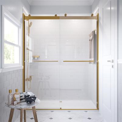 China Lifetime Warranty Modern Modern Bathroom Sliding System Partition Tempered Glass Shower Doors for sale