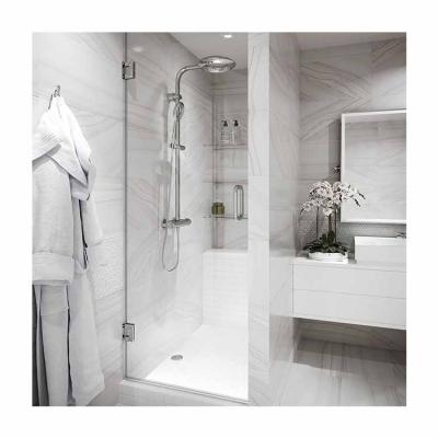 China DDP Modern Service Bathroom Bath Screen Corner Hinge Glass Shower Door for sale