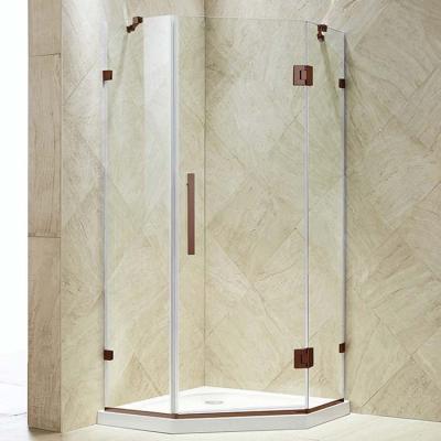 China Modern Custom Aluminum Frameless 8mm Tempered Clear Glass Door Shower Room Enclosure for sale