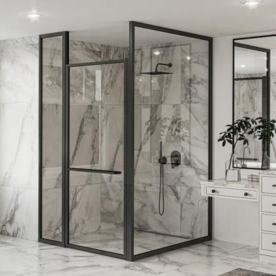 China Modern Seawin Pivot Shower Door Hotel Bathroom Shower Room Tempered Glass Shower for sale