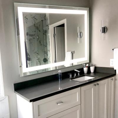 China Wall Lighted Custom Contemporary Radio Led Mirror Light Bathroom With Backlit for sale