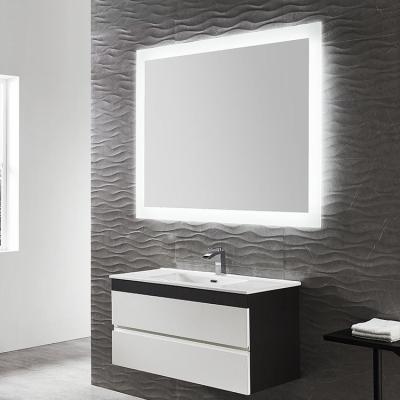 China Bright Custom Decorative Smart Frameless Bathroom Make Up Mirror With Led Light for sale