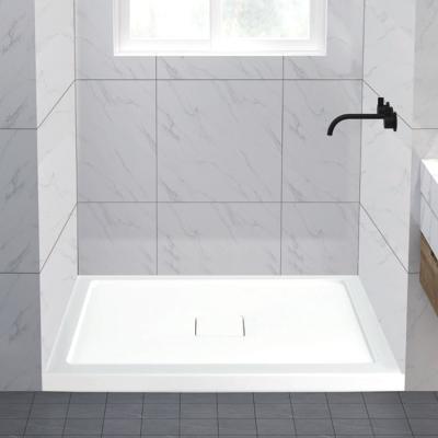 China Modern Custom Bathrooms Rectangular Acrylic Shower Tray Base for sale