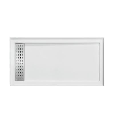 China Modern Durable Ddp Service Safety Pan Acrylic Shower Tray Rectangular Base for sale