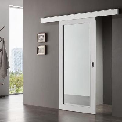 China Household Solid Stainless Steel Hardware Bathroom Slide Barn Doors Windproof for sale