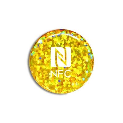 China Beautiful Waterproof/Waterproof Passive Social Media NFC Tag 213 Epoxy NFC Tag Stickers for sale