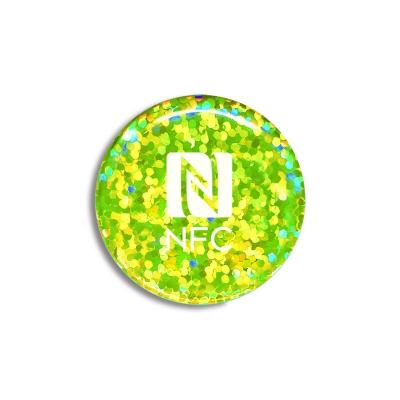 China NFC Tag Epoxy Sticker Waterproof / Waterproof Durable Hard Social Media Tag For Social Media for sale