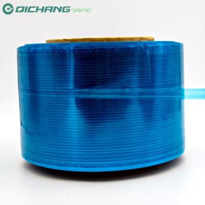 China Customization Available Waterproof Blue Clear Film Permanent Bag Sealing Tape For Envelopes for sale