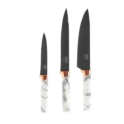 China Viable Kitchen Knife Set Multifunctional Stainless Steel Chef Slicing Knife Vegetable Fruit Cutting Knife Three-Piece Set for sale