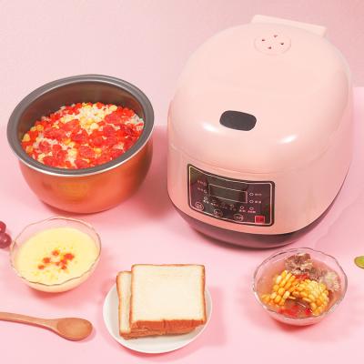 China Popular Hotel Design Family Use Pink 3L Multifunctional Smart Non-stick Rice Cooker Healthy Beautiful for sale