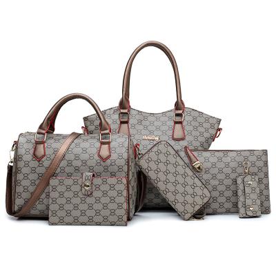 China Lady Bag Handbag Brands Designer Bag China Factory 6 in 1 Bag Set Handbag for sale