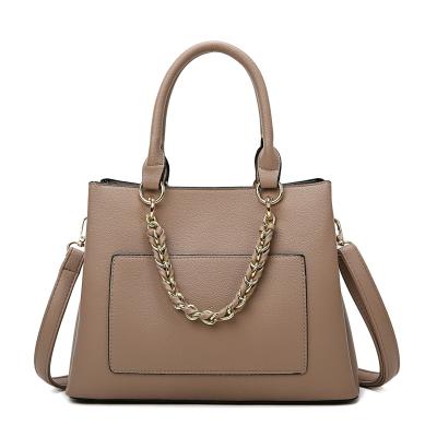 China Fashion 2021 new spring handbag pu tote bag leather fashion bag WITH ZIPPER for sale