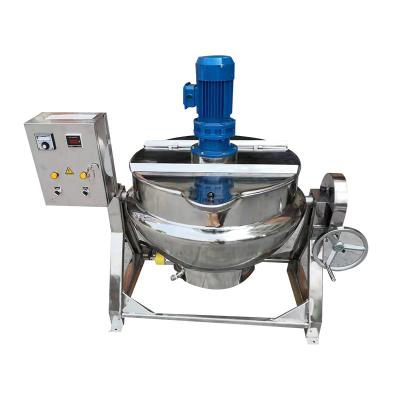 China Vegetable processing factory industrial cooking electric heating kettle for tomato sauce dofu/chili sauce/rice/fruit jam for sale