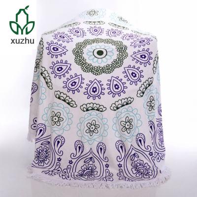 China Heart Shape Round Turkish QUICK DRY Wearable Beach Towel for sale