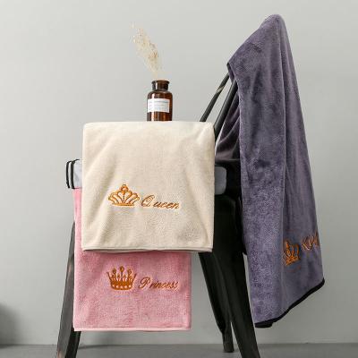 China Disposable Wholesale Microfiber Velvet Towel Coral Bath Towel Set Microfiber Towel for sale