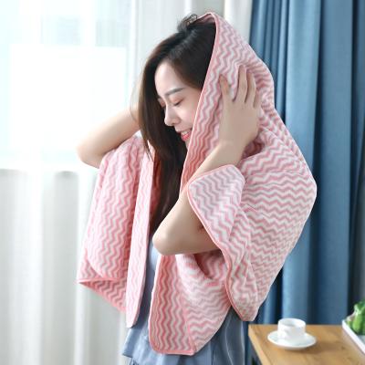 China Hot Selling Manufacturer Disposable Wholesale Nice Bath Towel Color Optional Stripe Bath Towel for sale