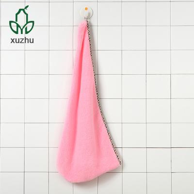 China Viable polyester microfiber hair towel band/quick dry magic hair towel spa button cap for sale