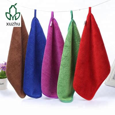 China Best Selling 30*40cm Microfiber Disposable Kitchen Towel Hanging Hand Towel for sale