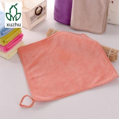 China Cheap Promotional Disposable Microfiber Kitchen Towel Mini Square Hand Towel for sale