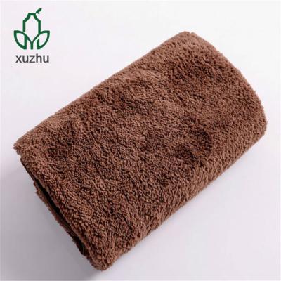 China Compressed Hot Sale Soft Coral Microfiber Fleece Small Square Towels hanf towel for sale