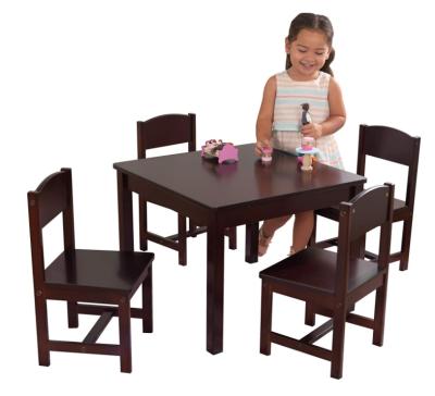 China Factory direct sales minimalist modern and simple children's tables and chairs rustic wooden table for sale