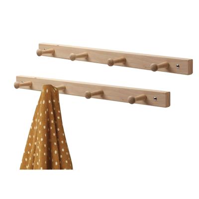 China Door Hanger Rack Single Sticky Wooden Free Sticky Back Hook Creative Solid Wood Hook for sale