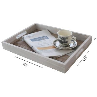 China Nordic simple customized living room home decoration tray display antique wood tray for sale