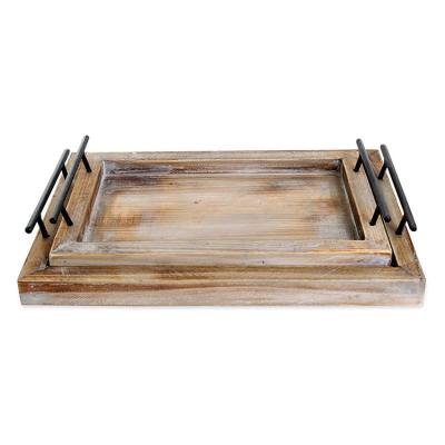 China Nordic Simple Custom Made Wooden Pallets Wooden Food Decoration Home Style Serving Trays for sale