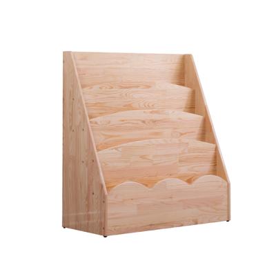 China Modern Wholesale Wooden Toy Storage Shelf Kids New Children's Wooden Shelf for sale