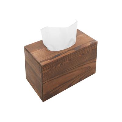 China CLASSIC living room home use wooden tissue paper box home decor tissue box for sale