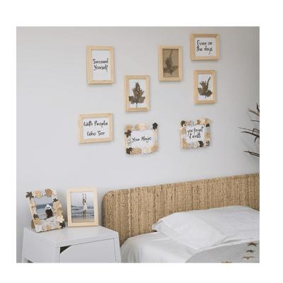 China Wholesale Solid Wood Wooden Stain Wall Mount Picture Frame Black Poster Photo Frame for sale