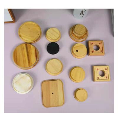 China Wholesale Custom Logo Cup Lid Wood Lid Fashion Coffee Cup Solid Wood Cup Cover for sale