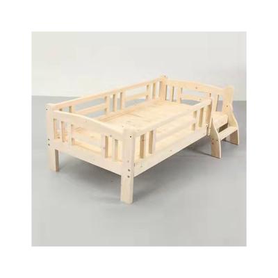 China Modern Factory Direct Wholesale Children's Furniture Baby Crib Solid Wood With Guardrails for sale