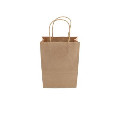 China Brown Kraft Materials Large Single Paper Cup Recycled Takeaway Bag With Cup Holder Multifunctional Durable Paper Bag for sale