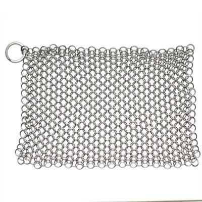 China Durable Stainless Steel Chainmail Curtain / Metal Welded Ring Mesh for sale