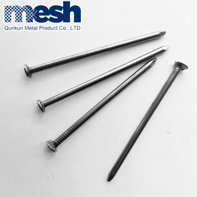 China Cap Porcelain Nails Manufacture Good Quality Bright Polished Common Nail Wire Joint Nail for sale