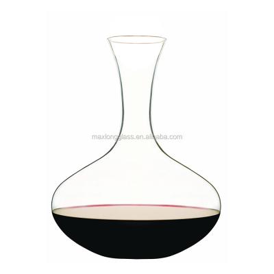 China Still Stand 2.5L Wine Decanter With Oak Stopper And Stainless Steel Anti Slip Cleaning Balls Design for sale